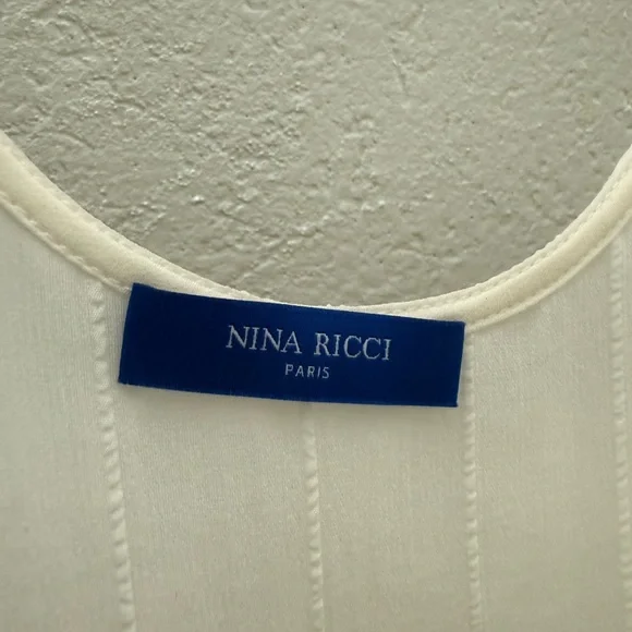 Nina Ricci Ivory Textured Tank - Picture 3 of 5